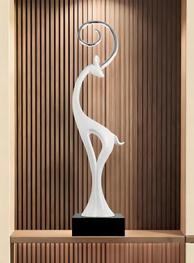 福禄双全轻奢高档鹿摆件