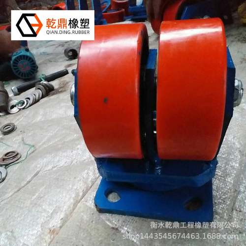 重型铁芯聚氨酯万向脚轮载重3吨聚氨酯脚轮