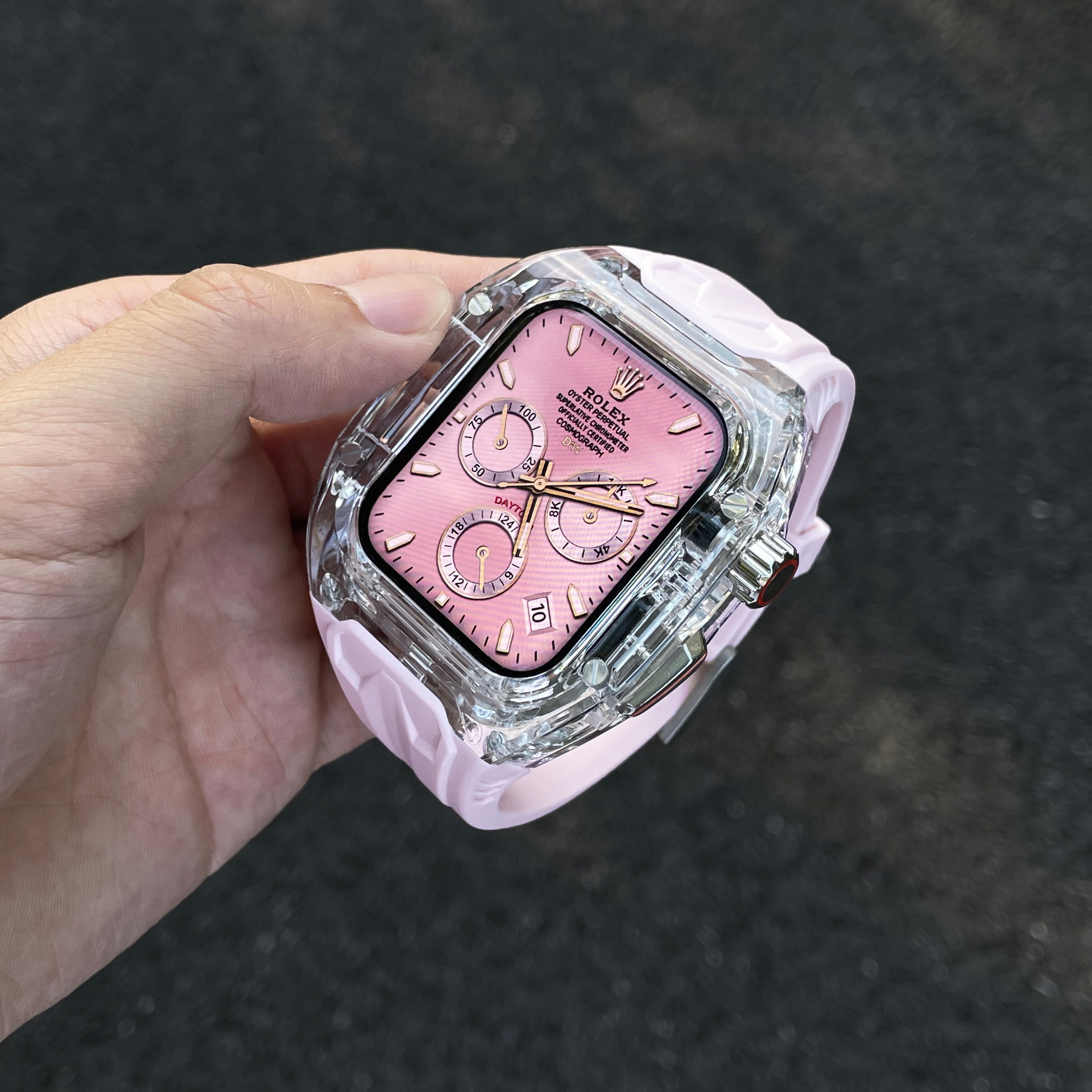 超透全包改装甲一体适用苹果手表表带applewatchS11iwatchS1098SE