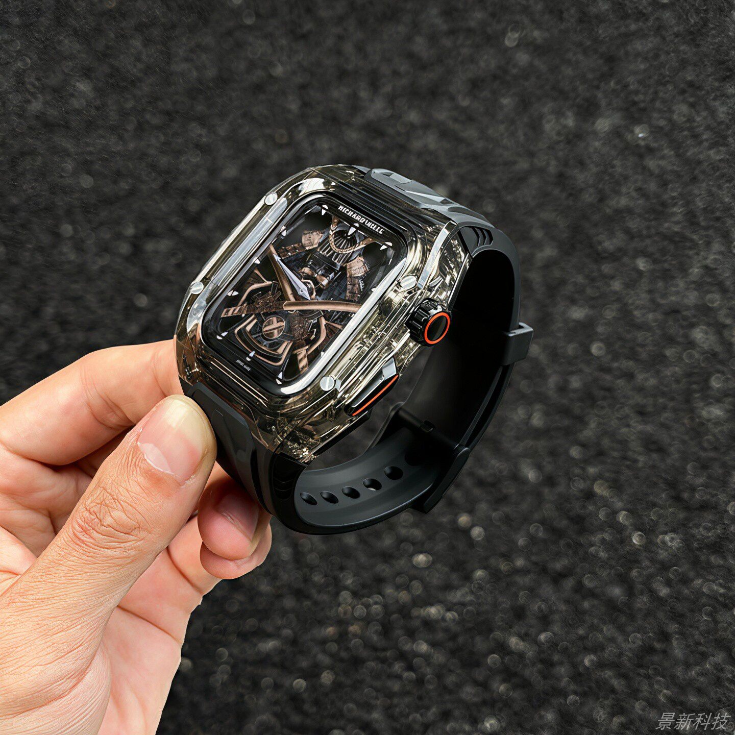 超透全包改装甲一体适用苹果手表表带applewatchS12iwatchS1110SE