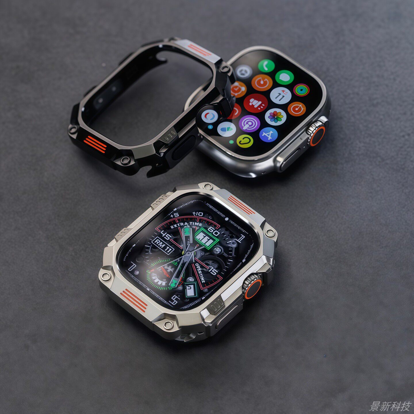 防摔机甲风全金属ultra4保护壳适用苹果手表iwatch12AppleWatch10