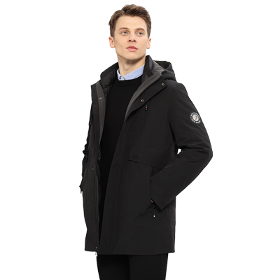 【一衣三穿】雪中飞冬羽绒服男三合一中长款可拆卸内胆保暖外套男