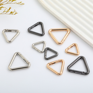 三角形开口环五金弹簧挂钩包包配件配件diy斜挎改造金属卡扣钩扣