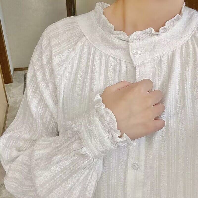 秋冬基础白衬衫长袖女立