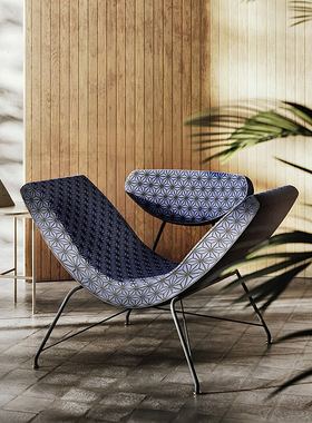 Reversível笑脸椅躺椅阳台休闲沙发客厅单人蜗牛椅轻奢