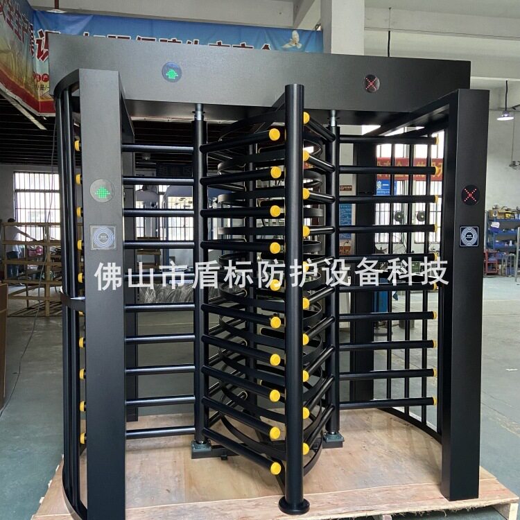 智能刷卡栅栏全高转闸通道门 不锈钢防尾随门 一进一出双通道转闸