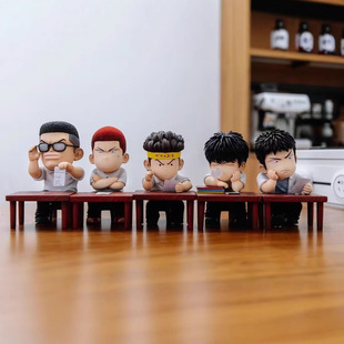 Q版5款补考军团灌篮高手桌面盒装手办公仔景品摆件