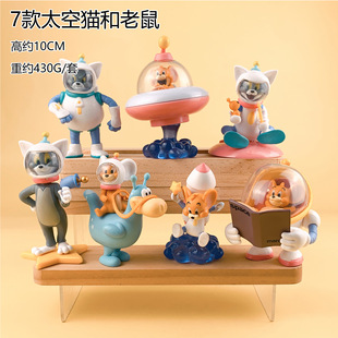 跨境新品 猫和老鼠手办 汤姆杰瑞玩具公仔车载饰品可爱摆件卡通装