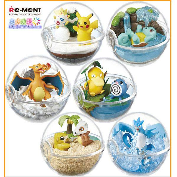 Pokemon 宝可梦精灵球伊布宠物小精灵皮卡丘透明3D圆球 手办 国版