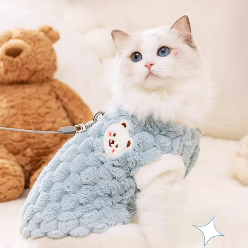 小猫猫防掉毛小背心无袖更舒适