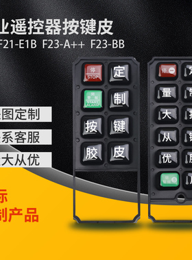 非标定制禹鼎工业遥控器F21-E1B F23-A++原装按键皮定金