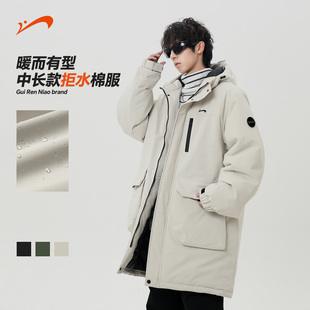 中长款 石墨烯棉袄女士工装 棉服男款 新款 棉衣 2025年冬季 贵人鸟男士