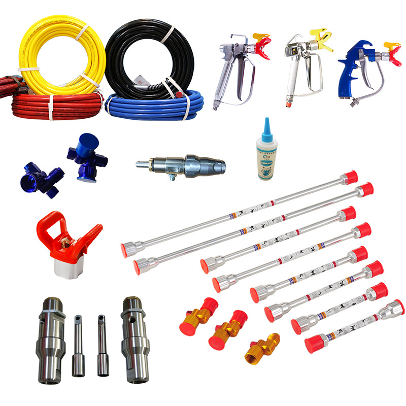 喷嘴喷枪柱塞泵密封圈高压管延长杆吸料管回流阀 喷涂机配件大全