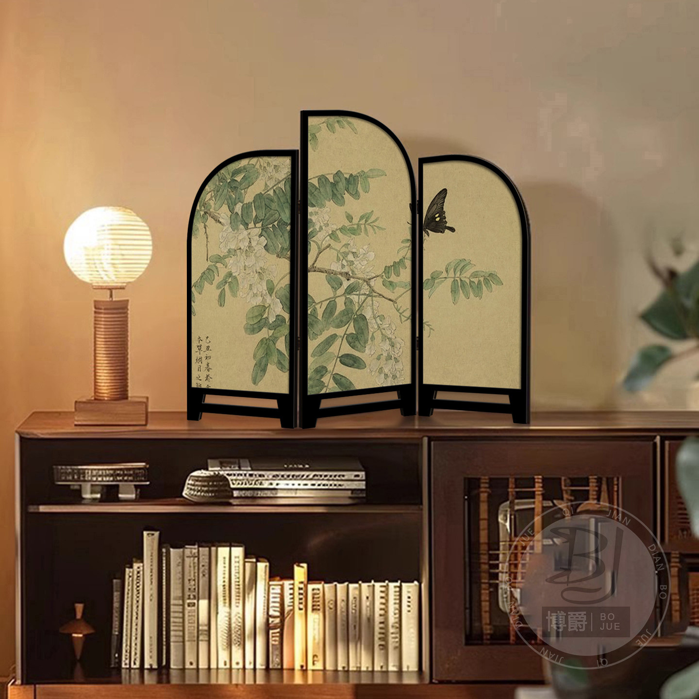 新中式古风桌面装饰摆台折叠小屏风摆件创意茶室饭厅斗柜氛围布置,家居饰品,装饰摆件,淘宝优惠券,粉丝福利购,淘宝优惠卷