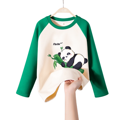 回力童装男童长袖t恤纯棉上衣