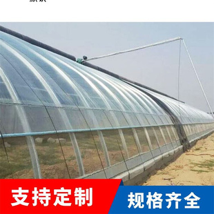 覆膜盖简单实用智能半椭圆形日光温室大棚菊花花卉种植施工快捷