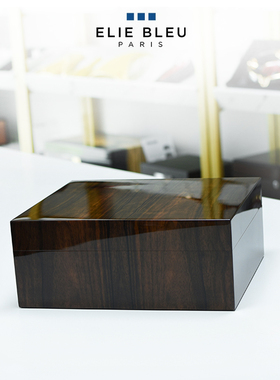 法国Elie Bleu Green Ebony艾迪布尔雪松木雪茄盒50支装 绿檀木纹