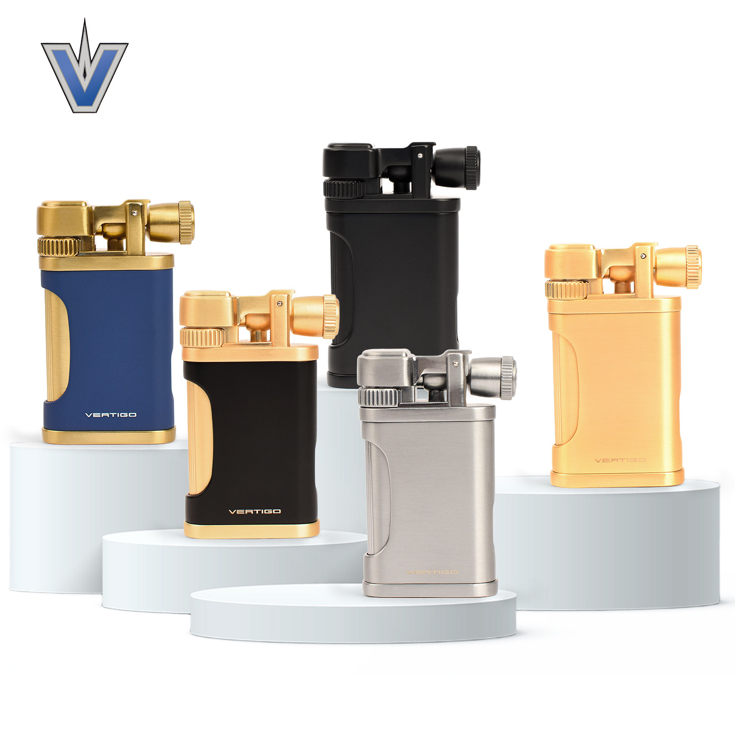 美国VERTIGO CLASSIC系列复古款单火焰多功能雪茄打火机 带雪茄钻