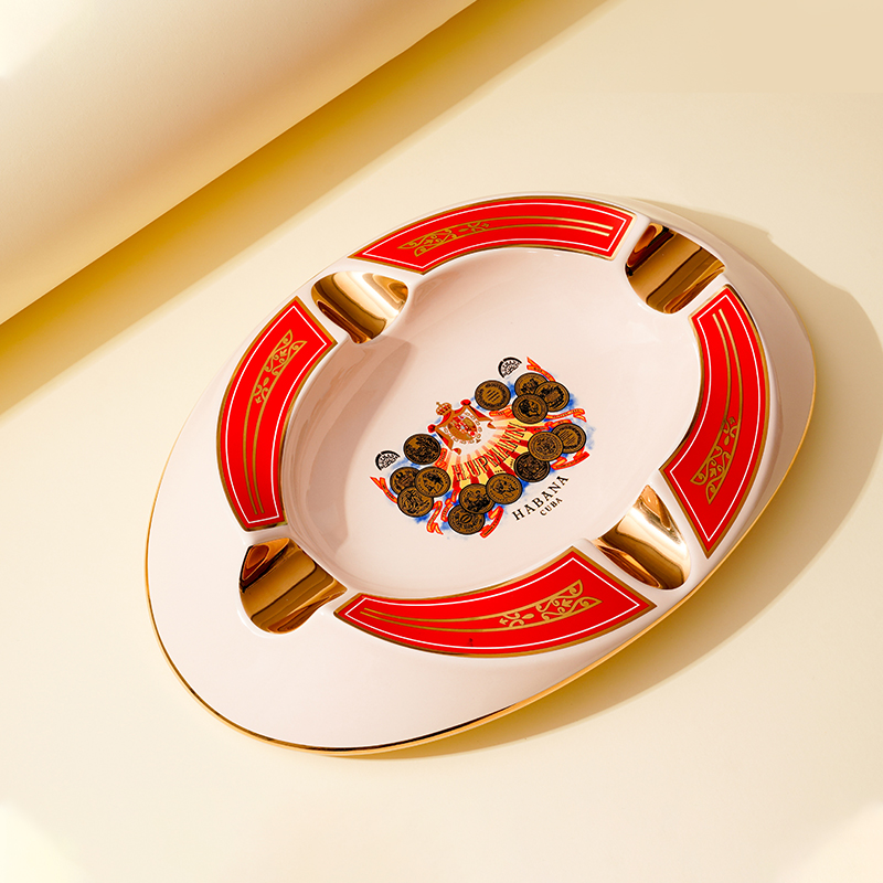 HABANOS哈伯纳斯官方正品H.UPMANN乌普曼陶瓷雪茄烟灰缸四人位