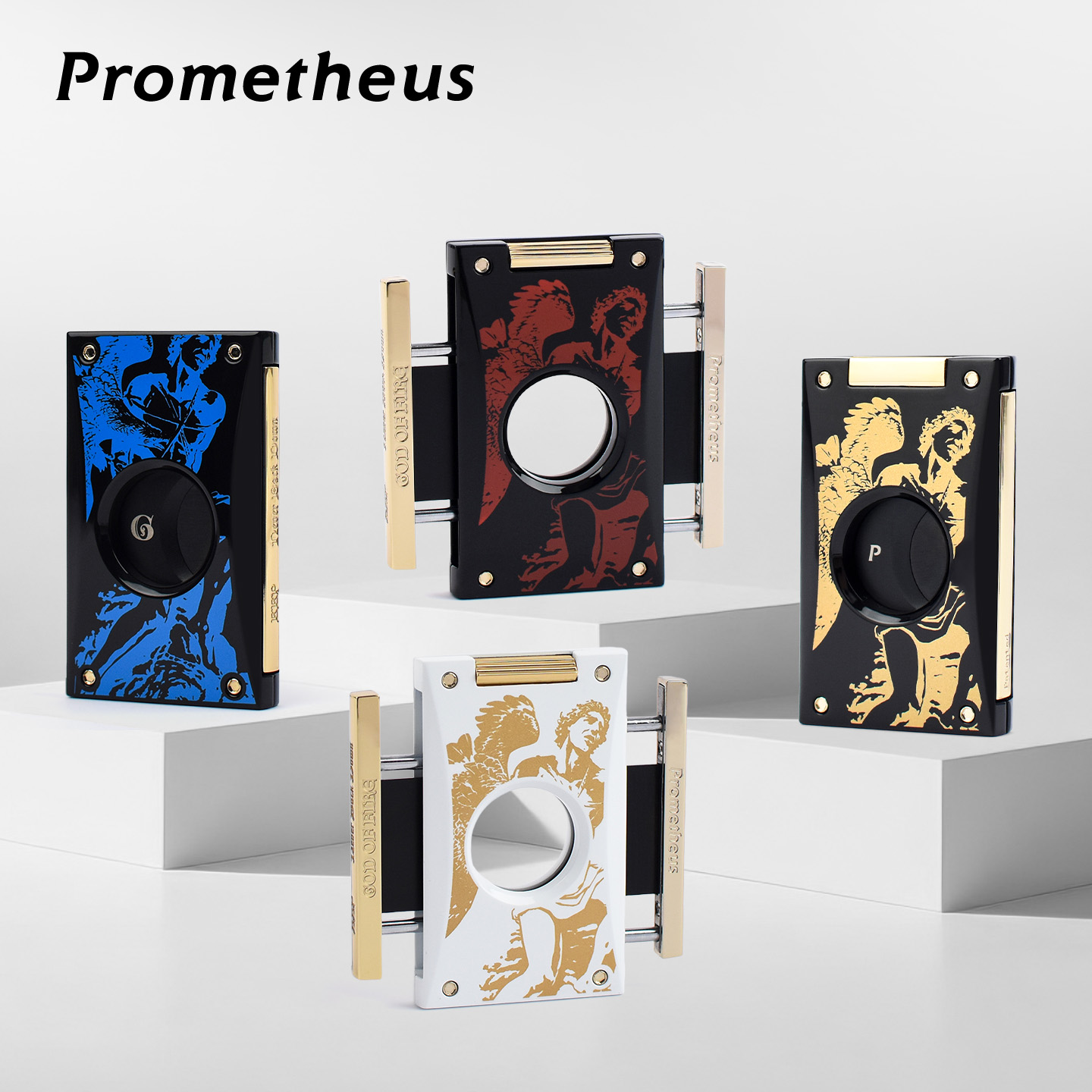 普罗米修双刃斯雪茄剪火神限量款