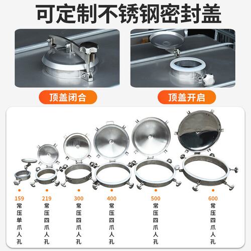 加厚304不锈钢防爆吨桶防静电油桶1000升储罐化工桶IBC吨桶厂家
