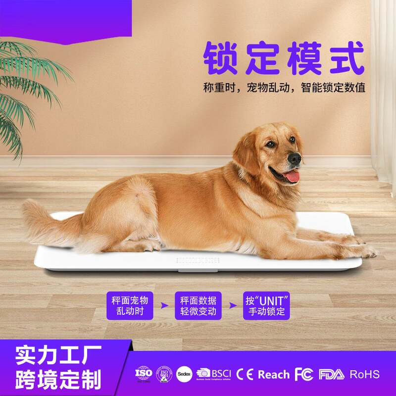 工厂现货超薄宠物秤多功能猫狗电子称宠物体重秤精准大型动物称重