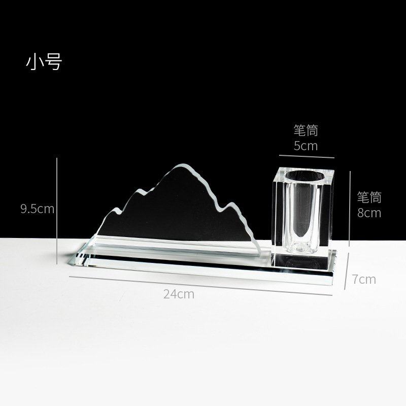 新款水晶冰山笔筒桌面摆件送老师同学聚会高考照片纪念品毕业礼物,家居饰品,桌面摆件,淘宝优惠券,粉丝福利购,淘宝优惠卷