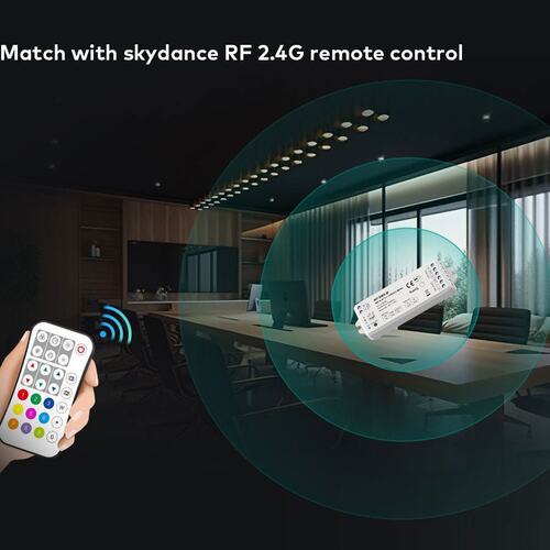 RF2.4G涂鸦Wifi智能DMX512主控RGB/RGBW数码管像素灯条调光控制器