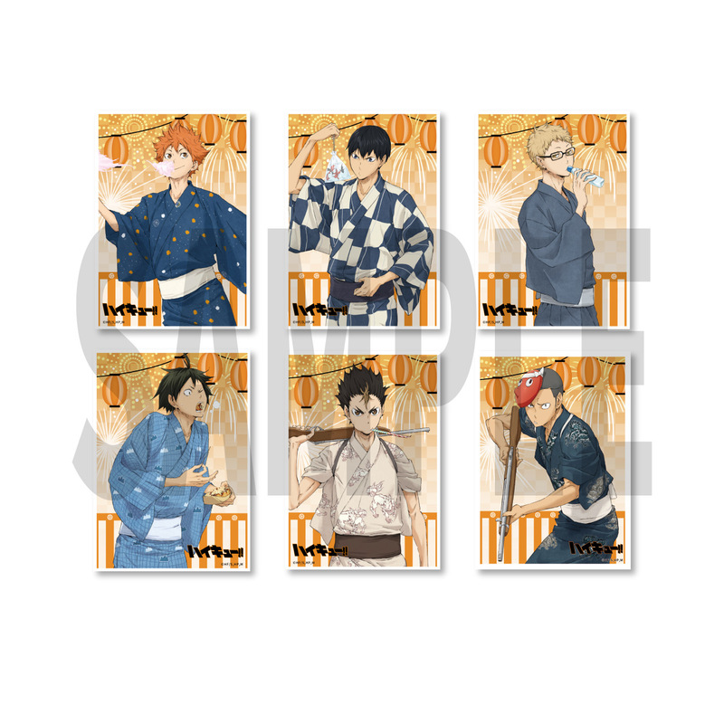 漫序正版排球少年浴衣镭射相卡12cm日向翔阳影山飞雄月岛萤山口忠