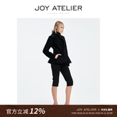 JOY5A01 梦芭蕾 西班牙拉贡卷独特收腰裙摆型皮毛一体皮草外套