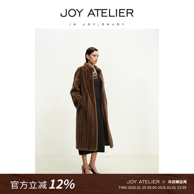 ATELIER小紫貂感原生貂皮草外套