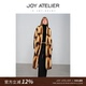 JOY 系带皮草外套 中长款 ATELIER 丹麦进口艾鼬毛皮大衣女V领修身