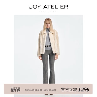 水貂外套 Saga皇冠流沙金全抽工艺娃娃领挽袖 JOY8S01 金珍珠