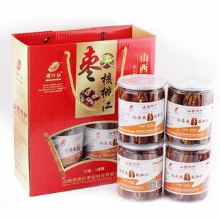 碛口红红枣夹核桃礼盒装大枣椰枣好想你枣类制品核桃仁零食