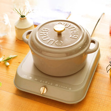 BRUNO黄色珐琅锅铸铁锅家用炖锅炖盅砂锅汤锅焖烧锅不粘锅煮锅