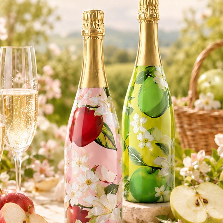 La Fossete 苹果味起泡酒果味微醺气泡葡萄酒750ml