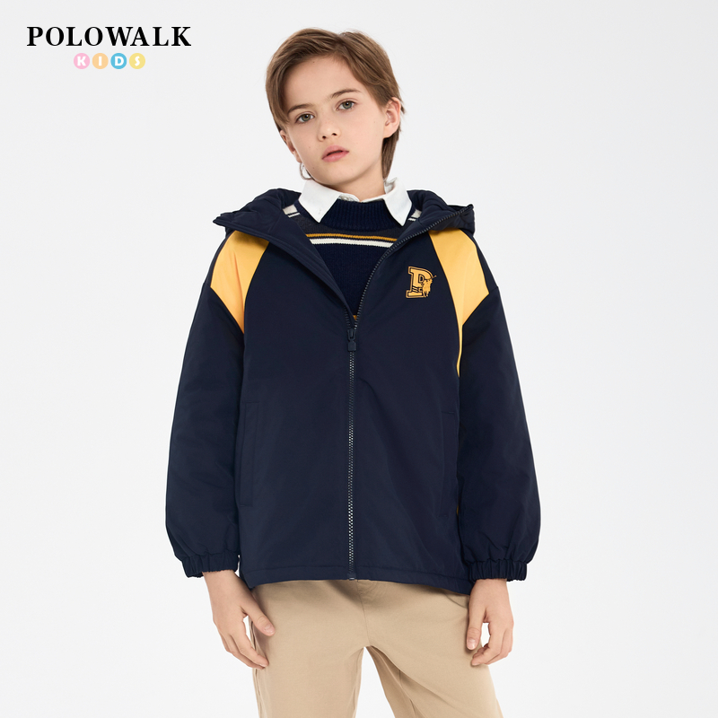 POLOWALK秋季男童棉服一手长