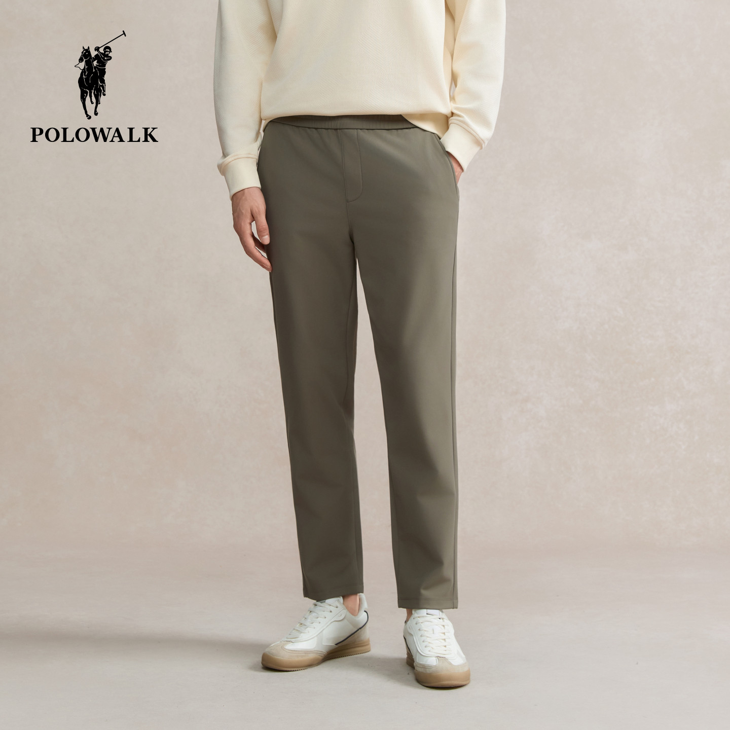 POLOWALK男式秋冬裤针织裤