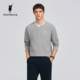 POLOWALK男式 双层领假两件休闲通勤套头上衣 新品 长袖 T恤2026春季