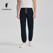 束脚针织裤 男装 春夏裤 POLOWALK男式 新品 百搭休闲运动裤 下装