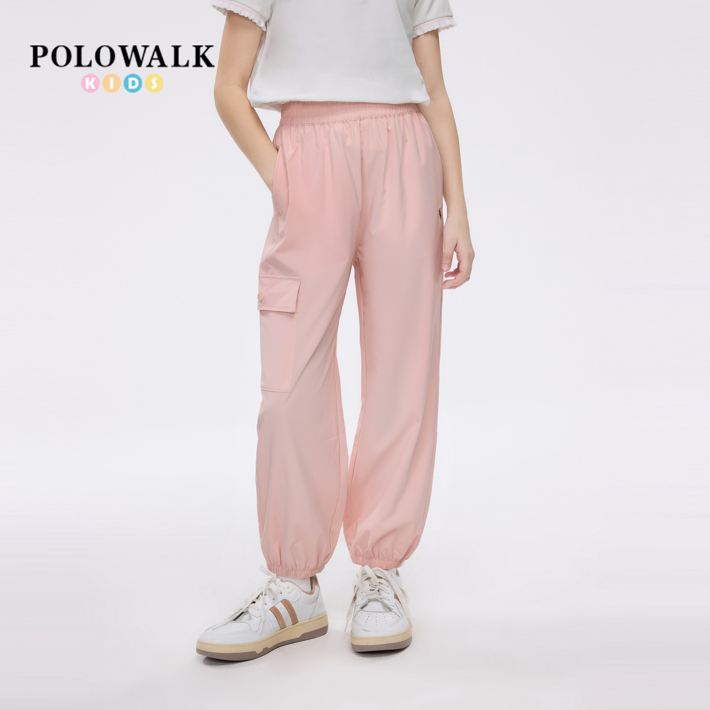 POLOWALK女童织带防蚊裤