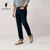 显瘦直筒裤 POLOWALK牛仔裤 百搭时尚 男装 男式 秋冬商务通勤休闲裤