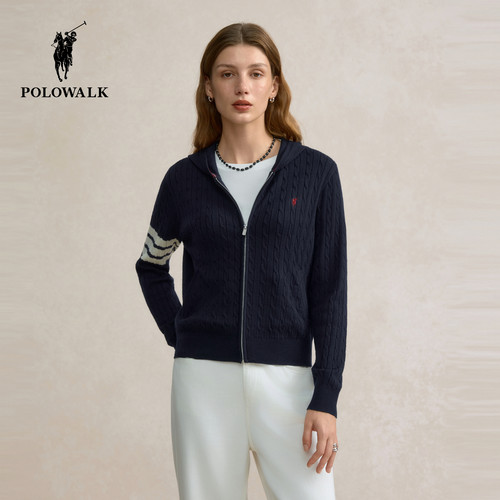 POLOWALK女式长袖针织衫