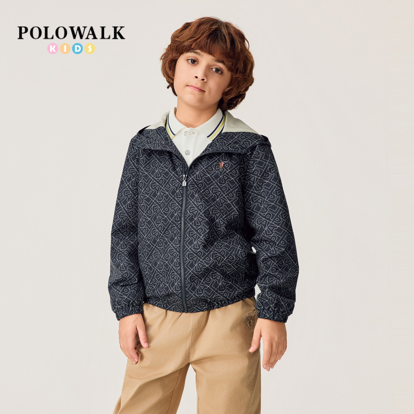 POLOWALK男童满印外套图片