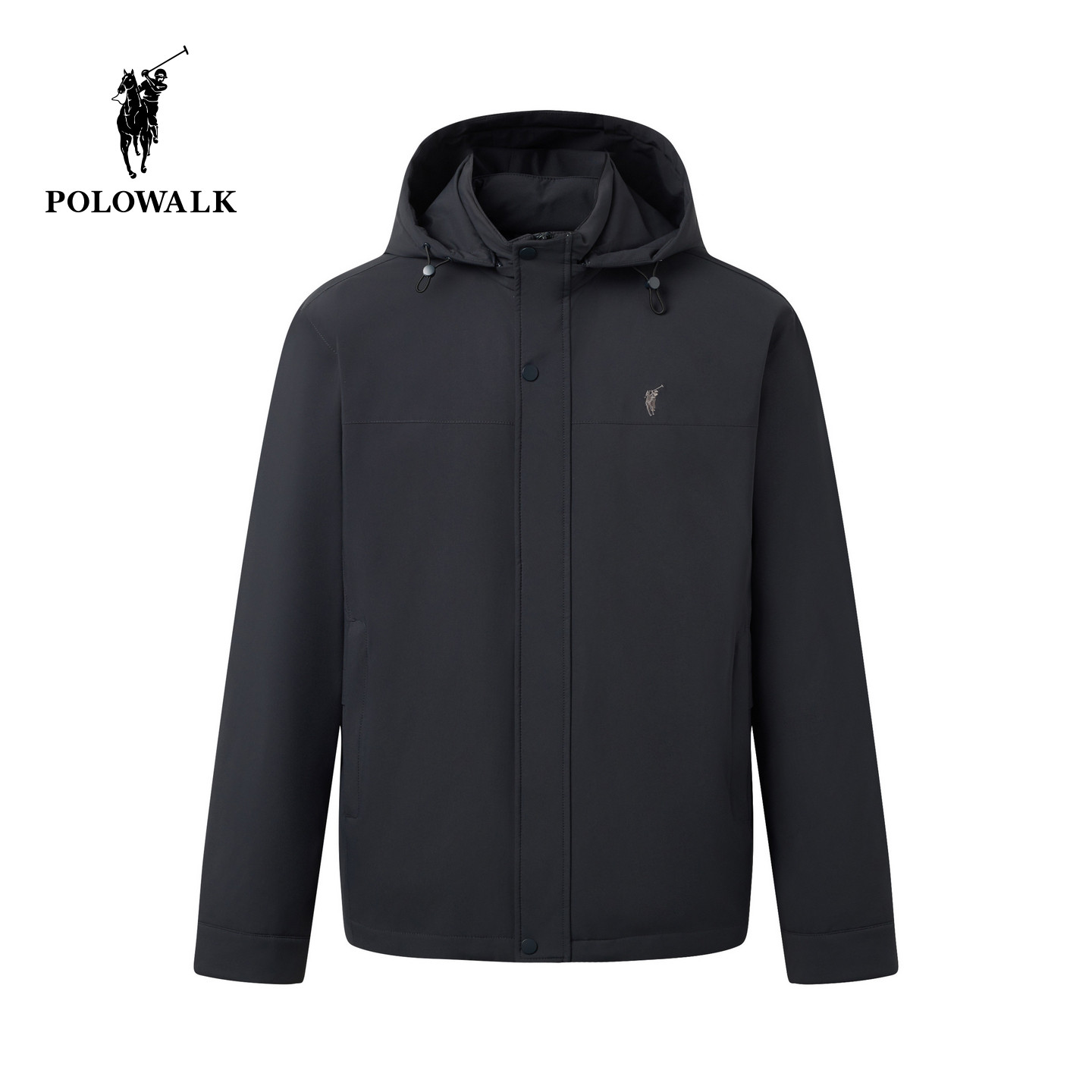 【90鸭绒】POLOWALK男式羽绒服2026冬季新品连帽工装风轻薄外套