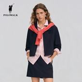 套装 翻领经典 POLOWALK女式 新品 休闲外套A字半裙 外套2026春季