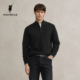 针织衫 2025冬季 新品 POLOWALK男式 简约百搭半拉链羊羔绒套头针织衫