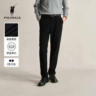 POLOWALK男士直筒休闲裤秋新款商务休闲百搭显瘦运动长裤子西装裤