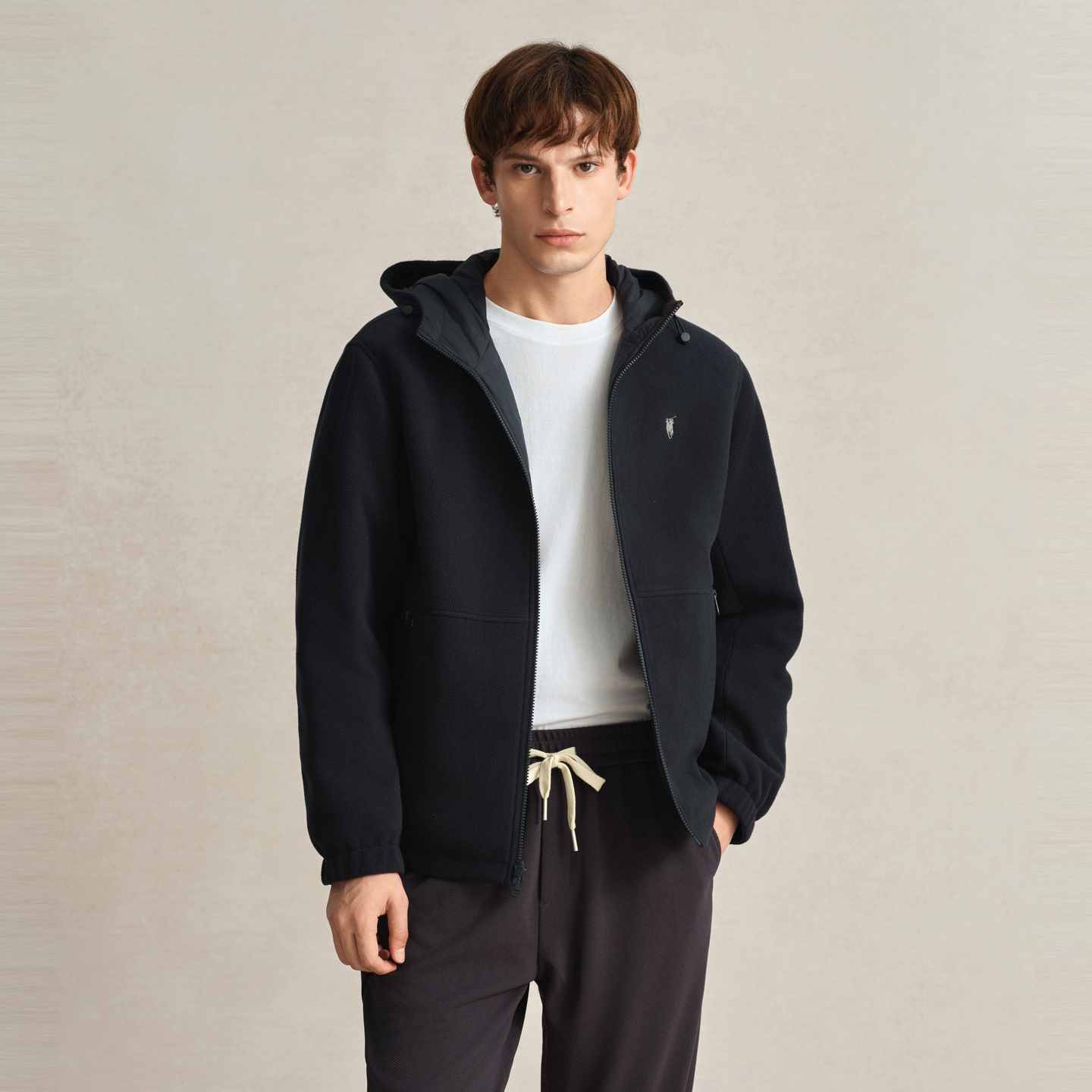 POLOWALK羽绒服连帽双面穿外套