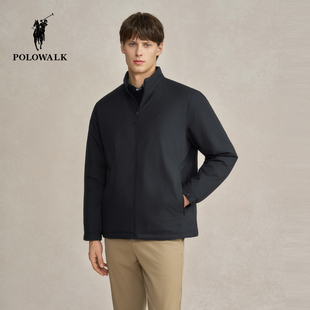 POLOWALK男式夹克2025秋季新品棉简约百搭石墨烯科技保暖行政外套